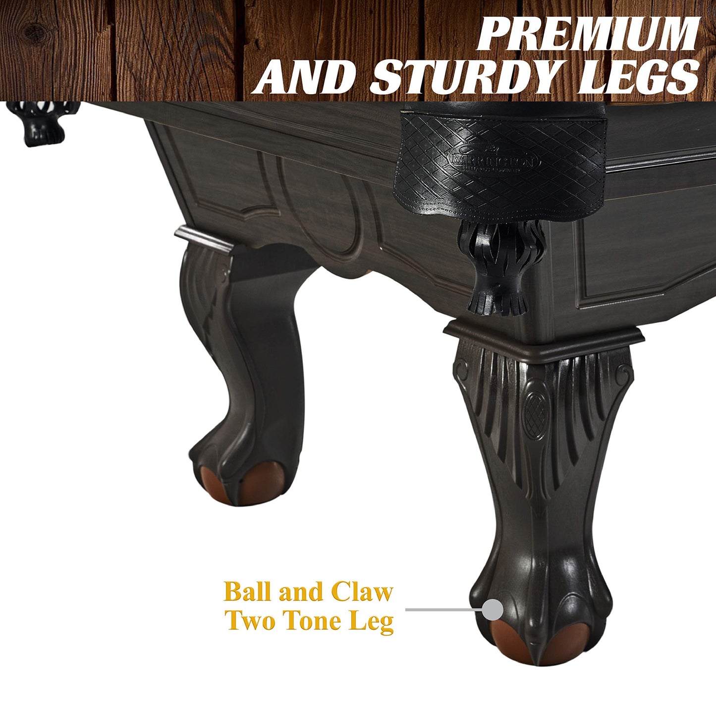 Barrington Billiards 8 ft Arlington Pool Table with Billiard Ball and Cue Stick Set