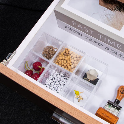 6 Packs Clear Acrylic Plastic Box with Lids, Small Square Containers for Candy, Pill, and Jewelry
