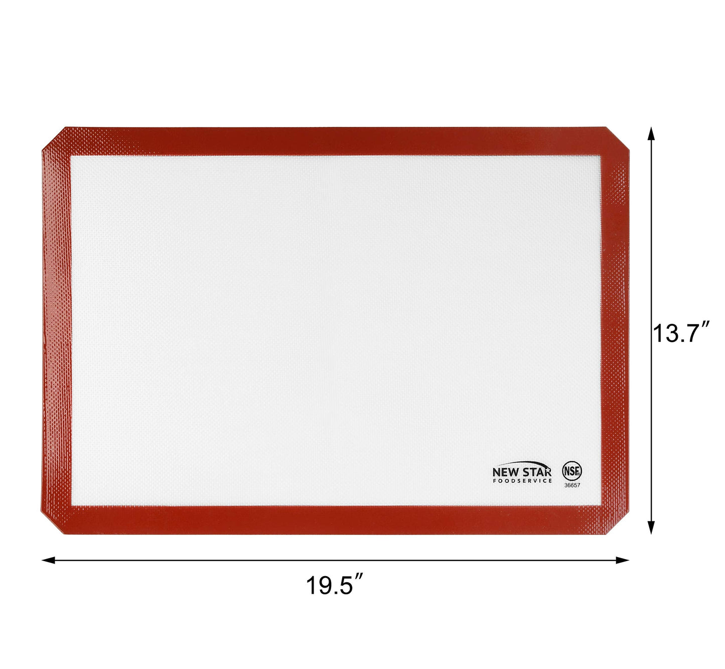 New Star Foodservice 36657 Commercial Grade Silicone Baking Mat Non Stick Pan Liner, 14 x 20 inch (Two-Thirds Size)