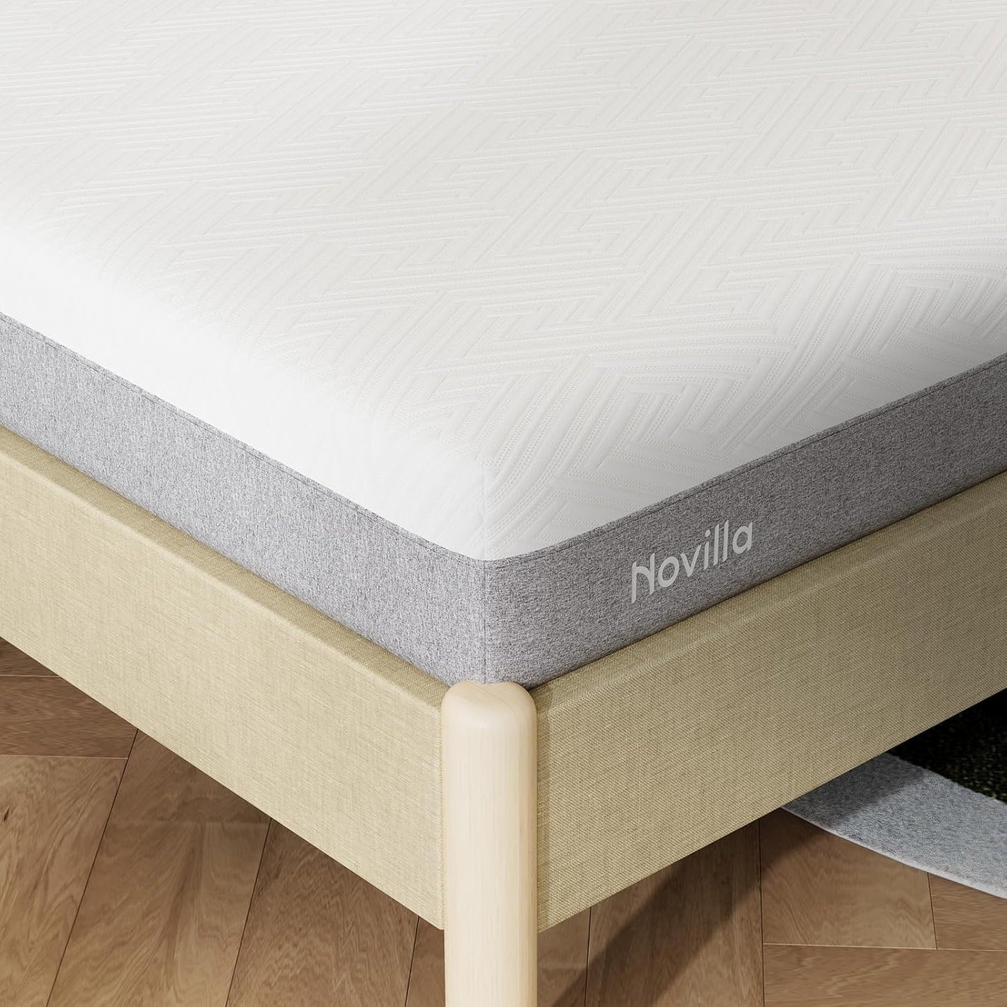Novilla Twin XL Mattress - 6-Inch Gel Memory Foam for Cool Sleep & Pressure Relief | Medium Firm XL Size
