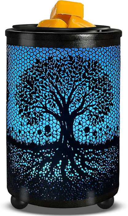 Leyoue Electric Wax Melt Warmer, PTC Heating Plate with 7 Colors LED Light for Home Office Gifts