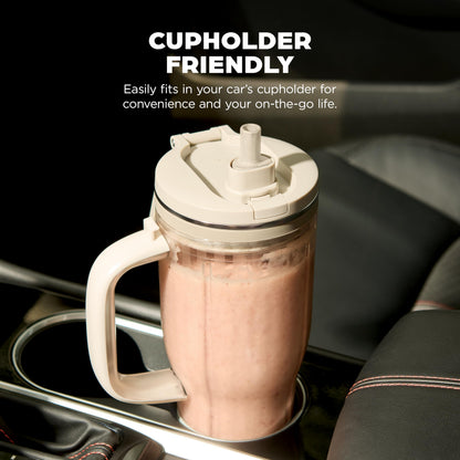 Ninja Blendboss™ | Personal Blender for Smoothies & Frozen Drinks | 26oz Travel Tumbler with LeakProof Lid, Chug Spout & Detachable Straw | Auto-iQ Technology | Stone Mint | DB351ST