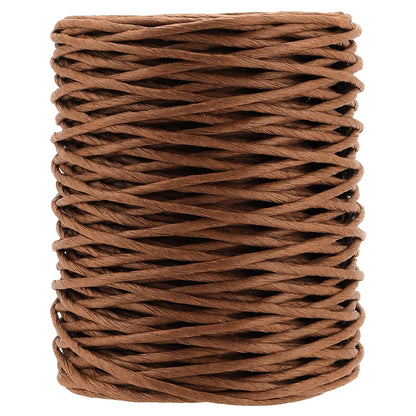 SHEUTSAN 4 PCS 2mm x 164ft Brown Floral Wire, 656ft Bind Wire Twine for Artificial Flower Making, DIY Projects