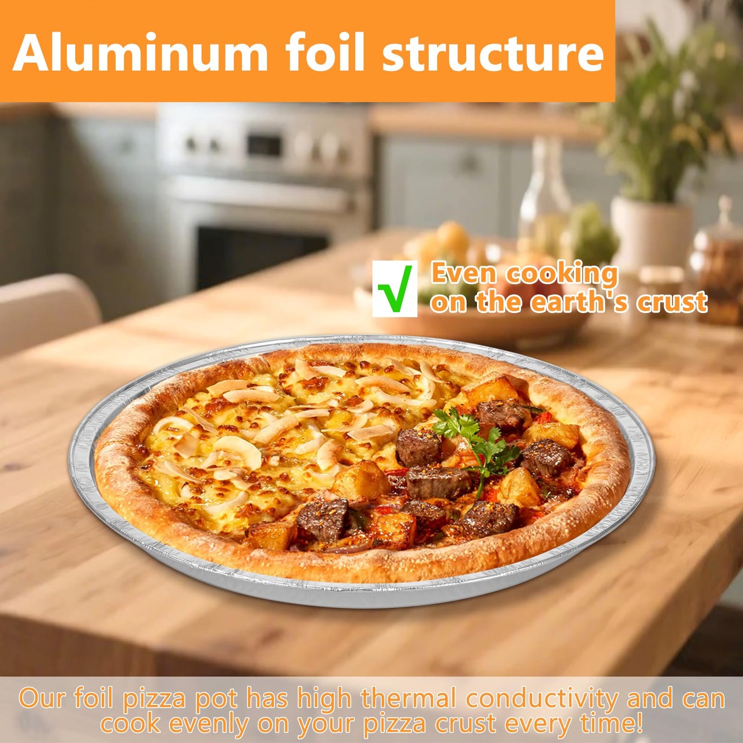 FMOACEN 20 Pcs Disposable Pizza Pans 12 Inch Round Aluminum Pizza Pans Disposable Foil Bakeware Serving Trays Oven Safe for Baking Pizzas Chocolate Cookie Cakes Party Activities Decorations