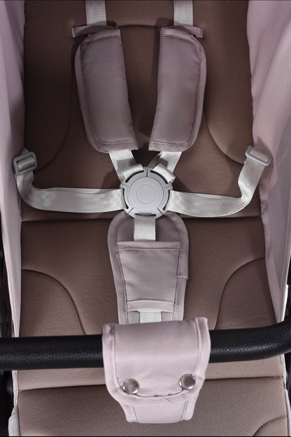 MUMUBOO Twin Baby Stroller (Silvery Grey)