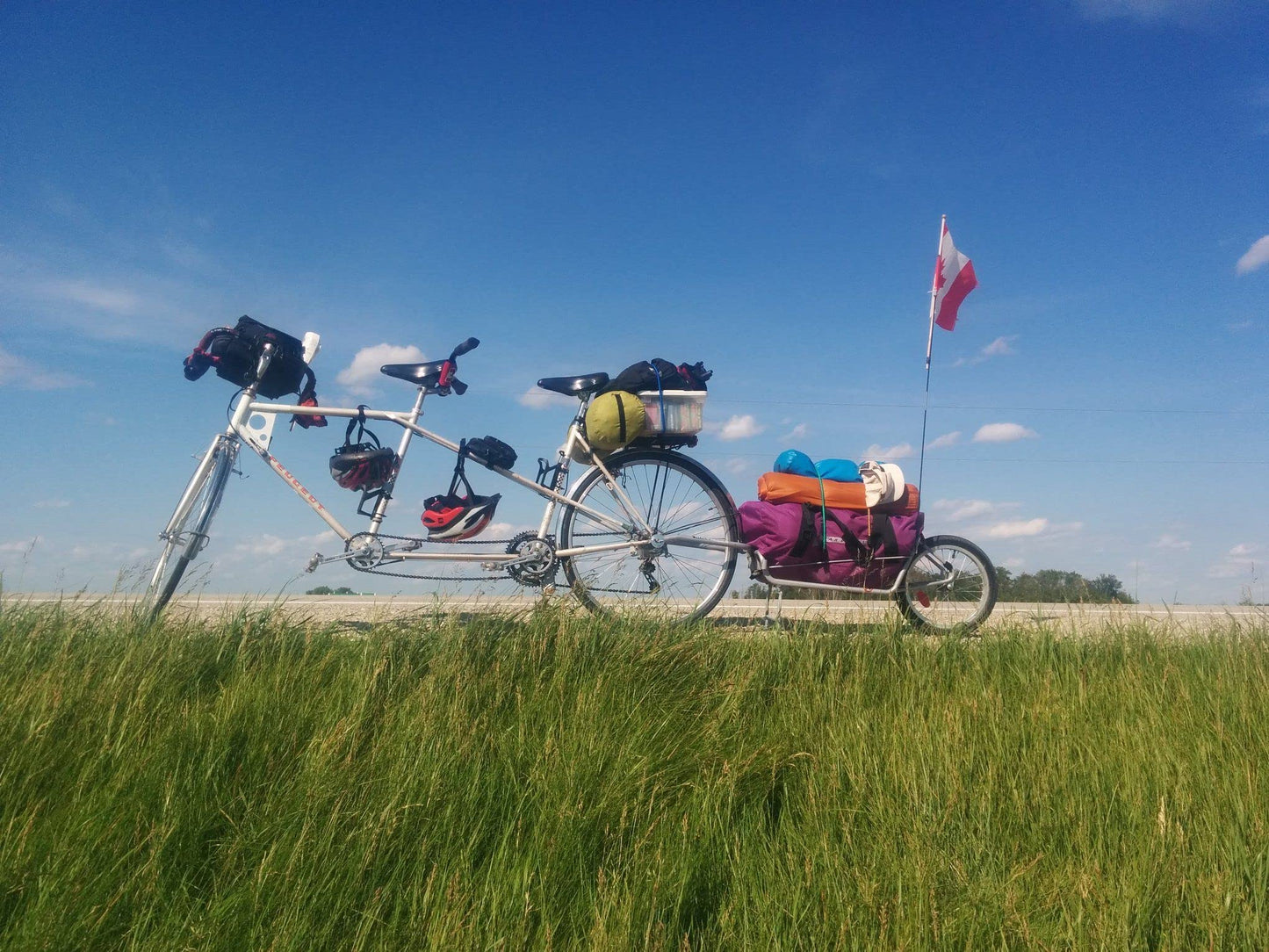 Maya Cycle One-Wheel Bicycle Cargo Trailer with Kickstand – Converts to Wheelbarrow, Includes Bag, Fits 18" to 700c Bikes
