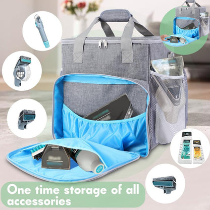 TUSIASC Portable Carrying Bag Compatible with Shark StainStriker Carpet and Upholstery Cleaner Machine PX201/PX202BRN/PX253BRN/PX251/PX221BRN,Storage Bag for Cleaner Machine with Pockets(Case Only)