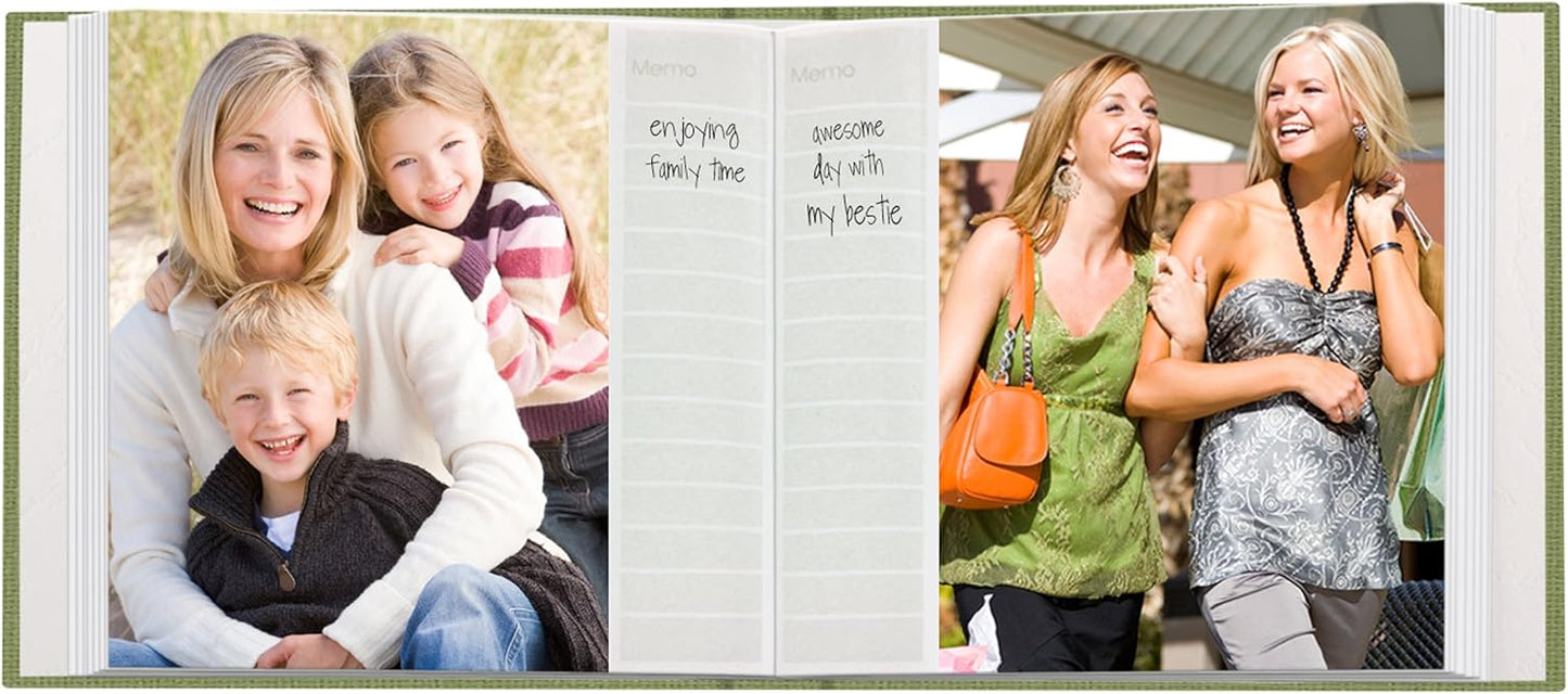 Pioneer DA-100CBF/SG Photo Album, 100 Pocket Fabric Frame Cover, Sage Green