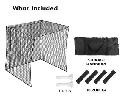 Fahnemt Golf Batting Cage Net for Indoor or Outdoor Golf Practice (10 * 10 * 10ft)