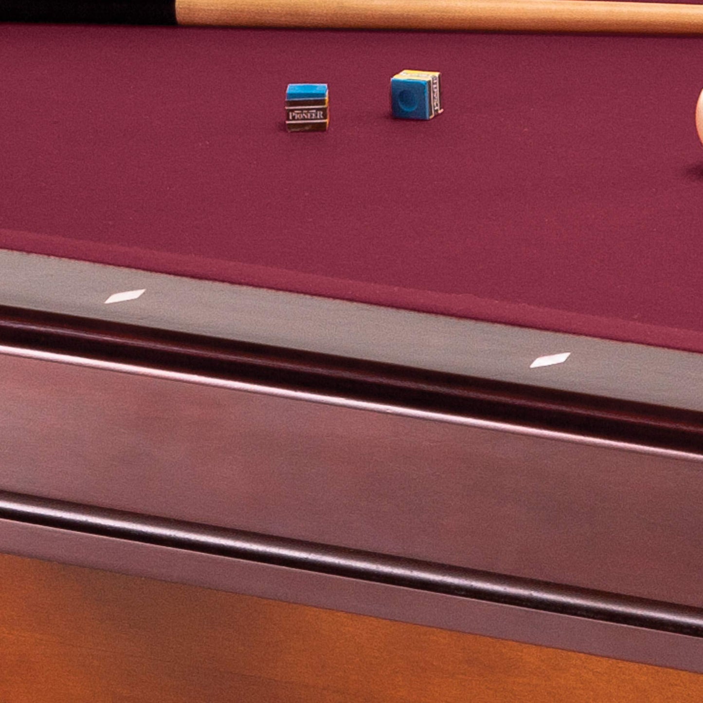 Fat Cat Reno 7.5 Foot Pool Table, Billiard Table with Accuslate Surface, K66 Bumpers, Dark Cherry Finish, Includes Cues and Balls