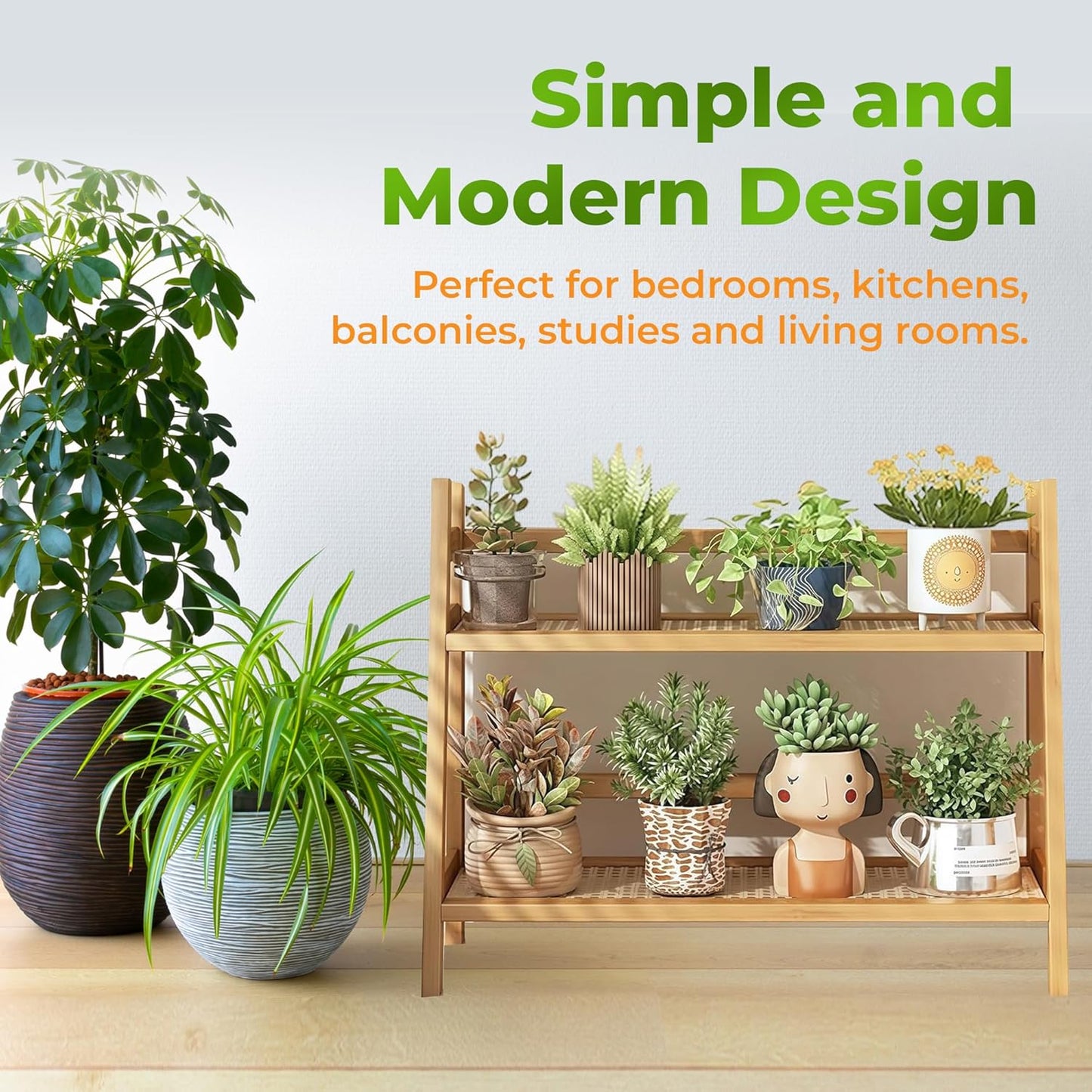SQUISHYSOFTIES 2 Countertop Counter Wicker Look Coffee Station Organizer, Tier Bamboo Mug Holder Organizer, Kitchen