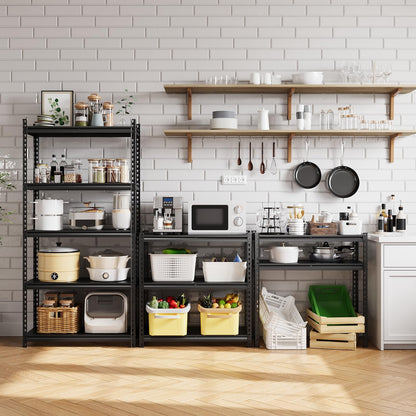 JoanKaren 2 in 1 5 Tier Garage Shelving Unit 36x16 in, 3850 LB Capacity Heavy Duty Steel Utility Shelves, Adjustable Industrial Storage Racks for Basement Closet Laundry Kitchen