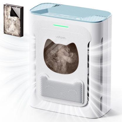 uahpet Pet Air Purifier, H13 HEPA Filter for Pet Hair, Dander & Odors, 2100 Sq Ft Coverage, Plug & Play No WiFi Required, Clog-Resistant Intake, Washable Pre Filter, Quiet 25dB
