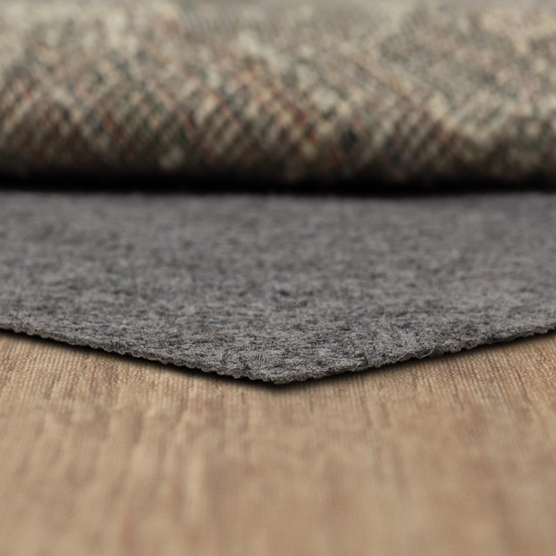 Mohawk Home 2’ x 12’ Non Slip Grip Rug Pad 1/8" Low Profile Felt Cushion + Rubber Gripper, Great for High Traffic Areas - Safe for All Floors