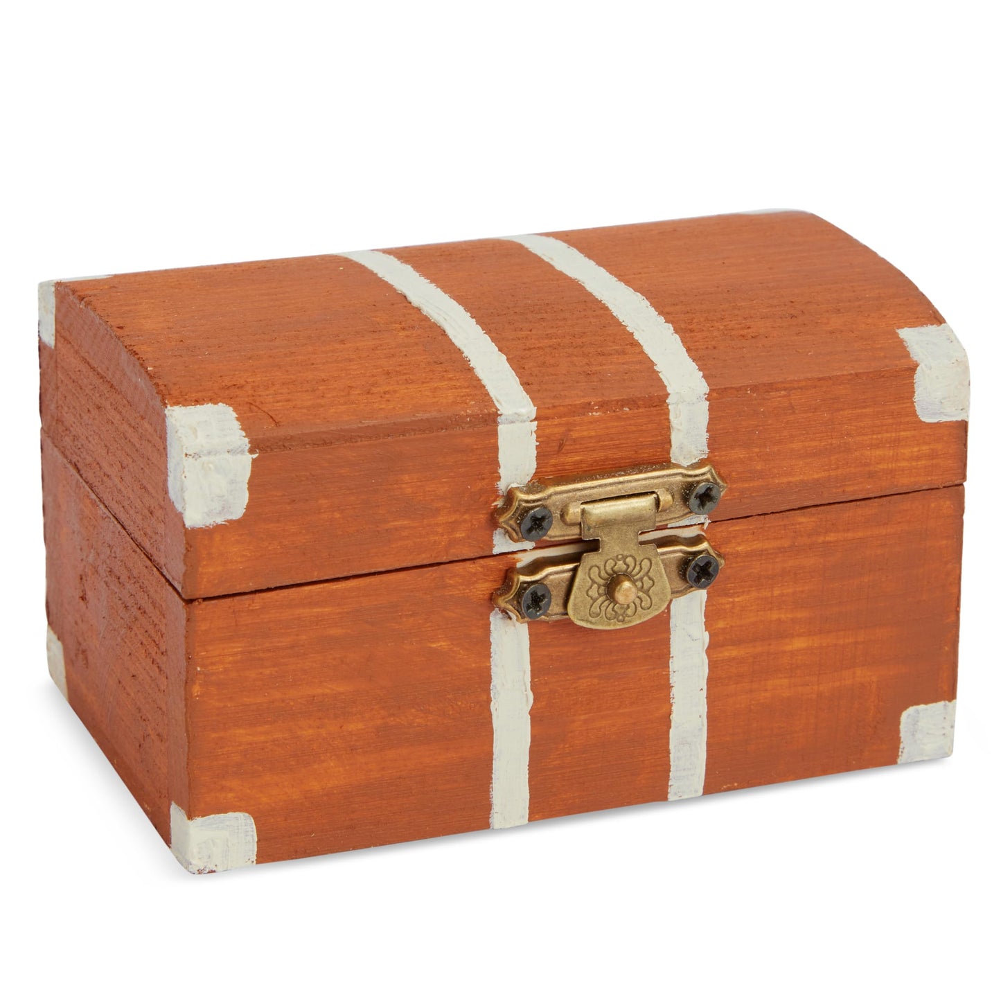 Bright Creations Baby Shower Decorations Mini Unfinished Wooden Treasure Boxes - 3.5 x 2.2 x 2 In, Brown, Pack of 12, Chest Style - Wooden Treasure Chest to Paint & Party Favors
