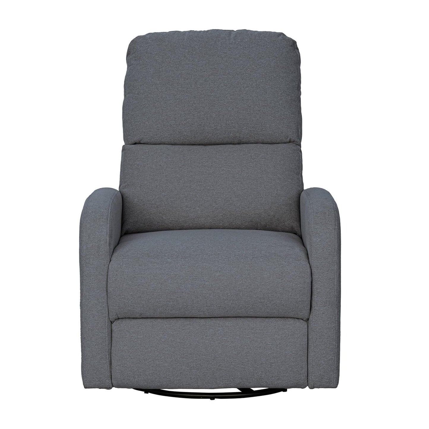 Ink+Ivy Recliner & Rocking Chair: Glider Recliner Nursery Chair for Living Room & Bedroom, Swivel Rocker Recliner with Side Pockets, Comfy Chair for Small Spaces, Grey
