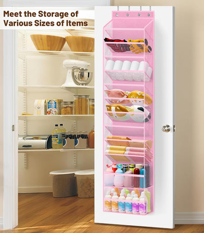 12 Closet 24 MISSLO Tier Over the Door Shoe Organizer Breathable Mesh Hanging Shoe Rack for Storage Shoe Holder