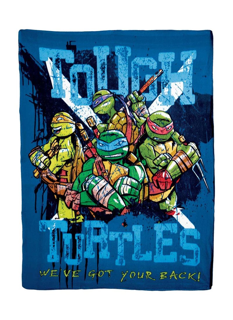 Northwest Nickelodeon's Teenage Mutant Ninja Turtles, 'Tough Turtles Blues' Fleece Throw Blanket, 45' x 60', Multi Color