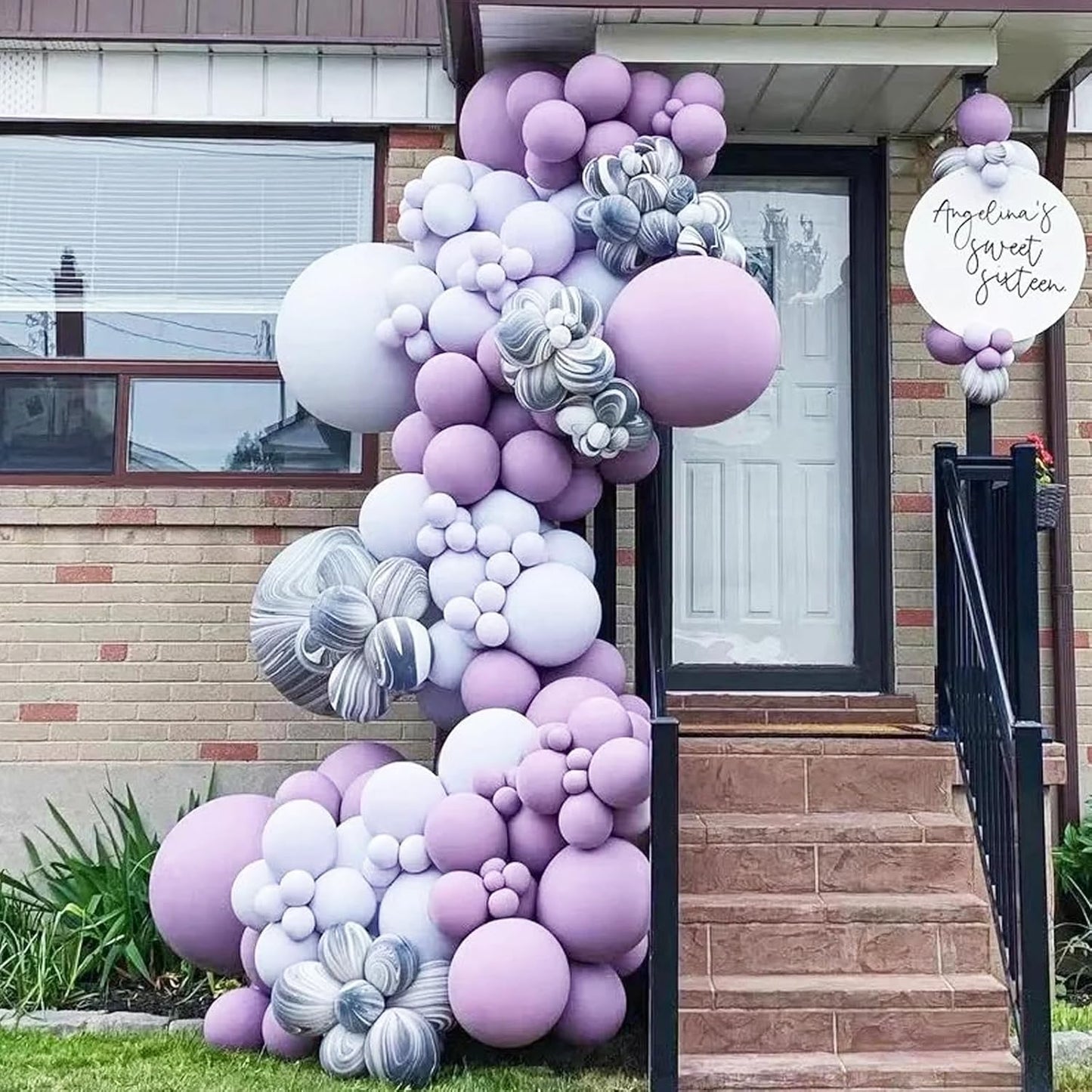 Voircoloria Pastel Purple Balloon Garland Kit - 90 Pack in 18/12/10/5 Inch Sizes for Weddings, Graduations & Parties