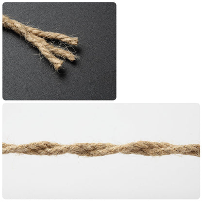 NorthPada 1/4 in (6 mm) X 164 Ft (50 Meters) Natural Sisal Hemp Rope Heavy Duty Thick Twine for Cat Scratcher Post Tree, Garden, Binding, Crafts Packing Material
