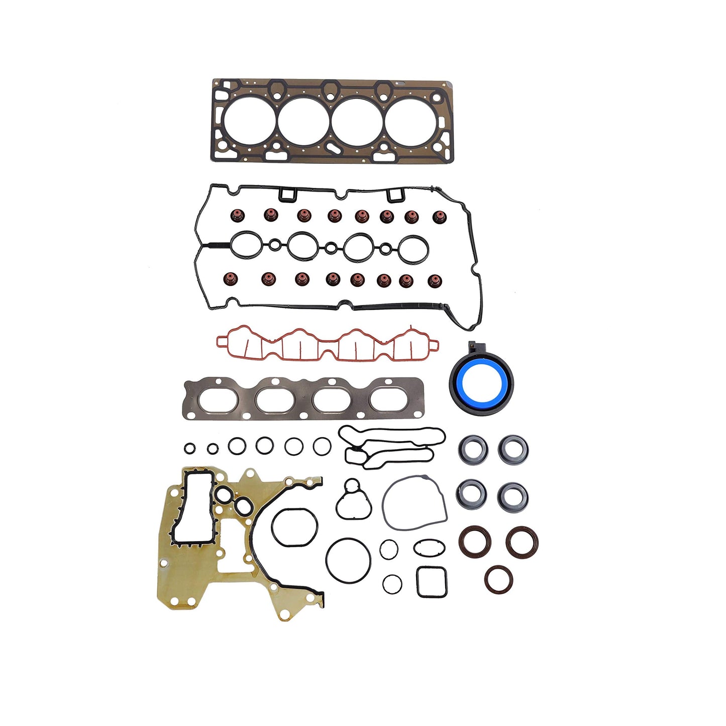 DNJ HGB340 Cylinder Head Gasket Set with Head Bolt Kit for 2009-2011 Chevrolet Pontiac Aveo Aveo5 G3 1.6L L4 16V DOHC 1598cc