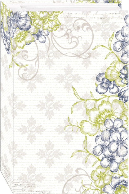 3-Ring Photo Album, Cobalt Breeze Design, 504 Pockets for 4x6 Photos