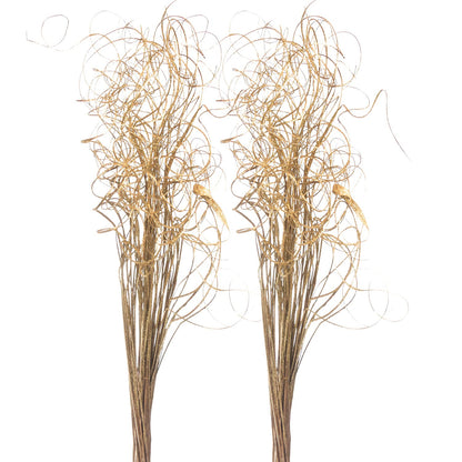 Royal Imports Sparkle Glitter Curly Ting Ting Branches Vase Filler for Wedding, Holiday & Home Decoration, 26”, 75 Stems (Gold)