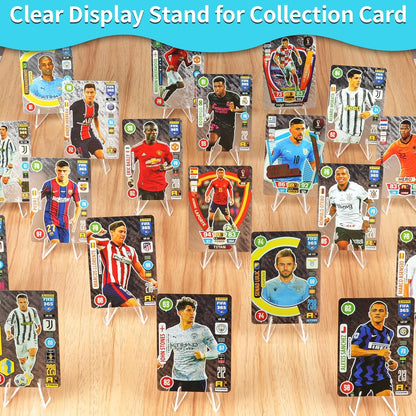Card Display Stand, 20 Pack Small Acrylic Easel Stands for Challenge Coin, Graded Card, Sports Card, Baseball Card (2.2