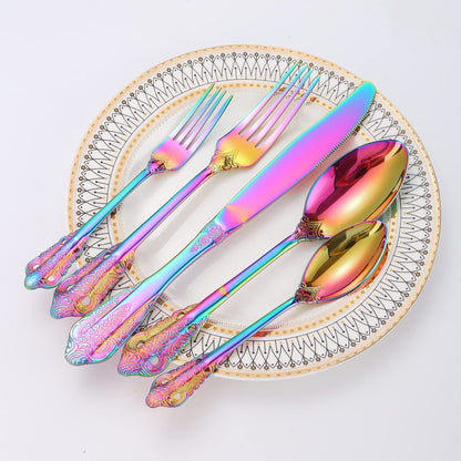 A · HOUSEWARE 160 Piece Silverware Set Stainless Steel Flatware Cutlery Set for 32, Kitchen Tableware Set for Home Restaurant, Mirror Finish, Dishwasher Safe