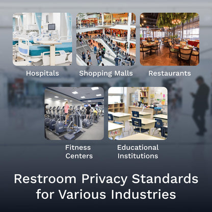 VIZILOK Commercial Door Lock for Bathroom Privacy, Safety, Standard Indicator Lock in Satin Chrome, ANSi Grade2, Perfect for Restaurants, Medical Offices, Airbnb, Dorms, Gyms, Fitting Room