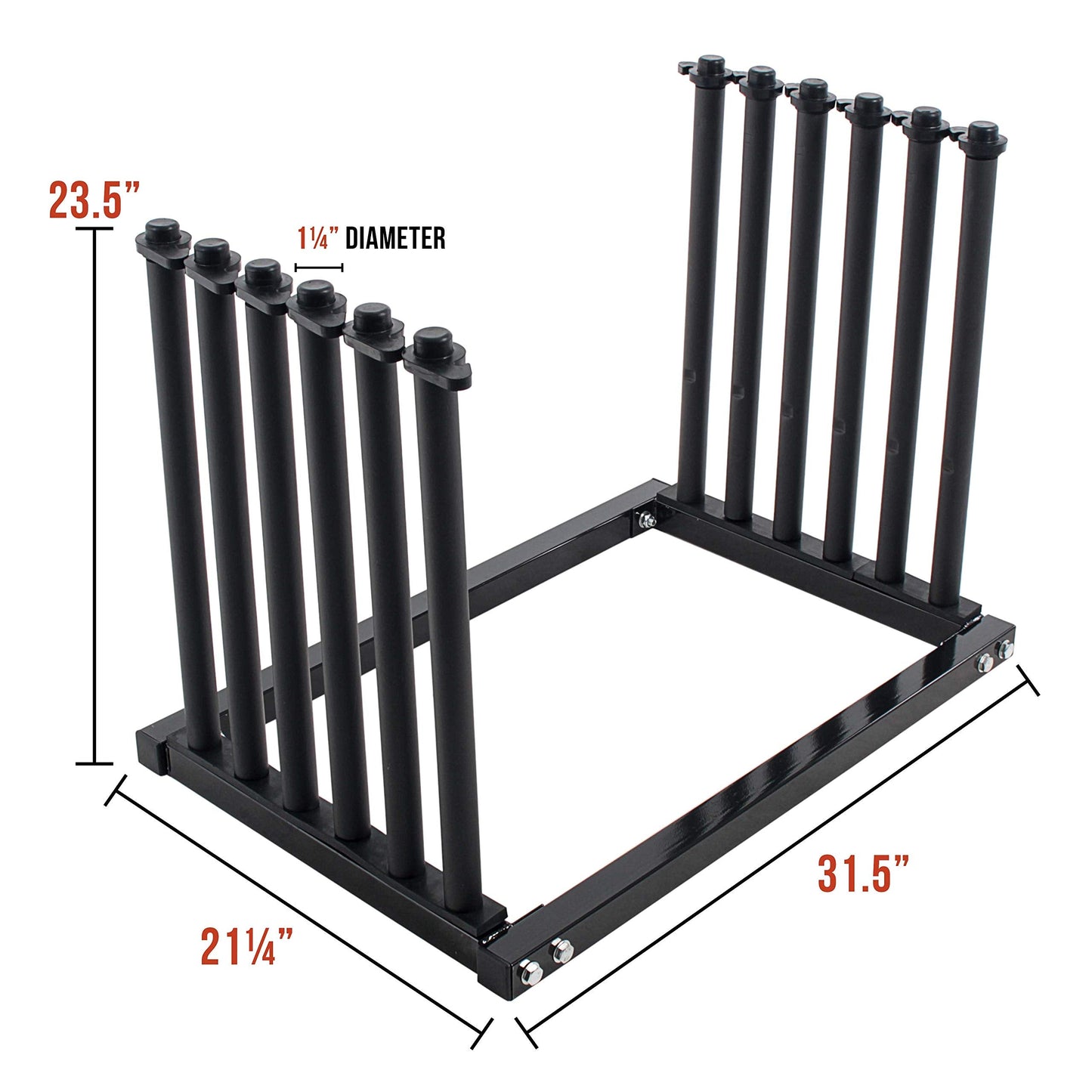 TCP Global 5-Lite Truck Bed Windshield Rack - Mobile 5 Slot Auto Glass Cargo Protection Management Rack - Safety Rubber Foam Pads, Mast Locks - Replacement Windshield Window Holder