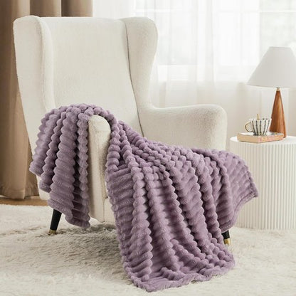 Bedsure GentleSoft Light Purple Throw Blanket - Cozy Soft Couch Blanket for Women | 50x60 Inches