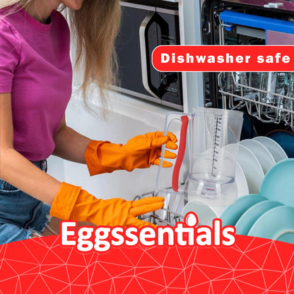 Eggssentials Pancake Batter Dispenser - Poached Egg Maker, Stainless Steel Egg Poaching Pan