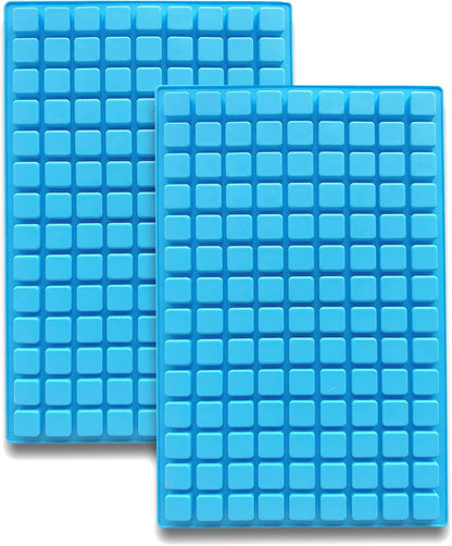 Silicone Candy Molds, 2 Pack 126-Cavity Mini Square Chocolate Molds for Gummy Jelly Truffles, Pralines, Caramels
