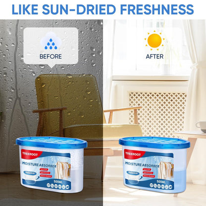 10 Pack Moisture Absorbers, 10.6 OZ Humidity Absorber Bucket, Moisture Absorbers for Closet, Dehumidifier Bucket for Wardrobes、 Kitchens and Bathrooms, Fragrance Free Humidity Absorber