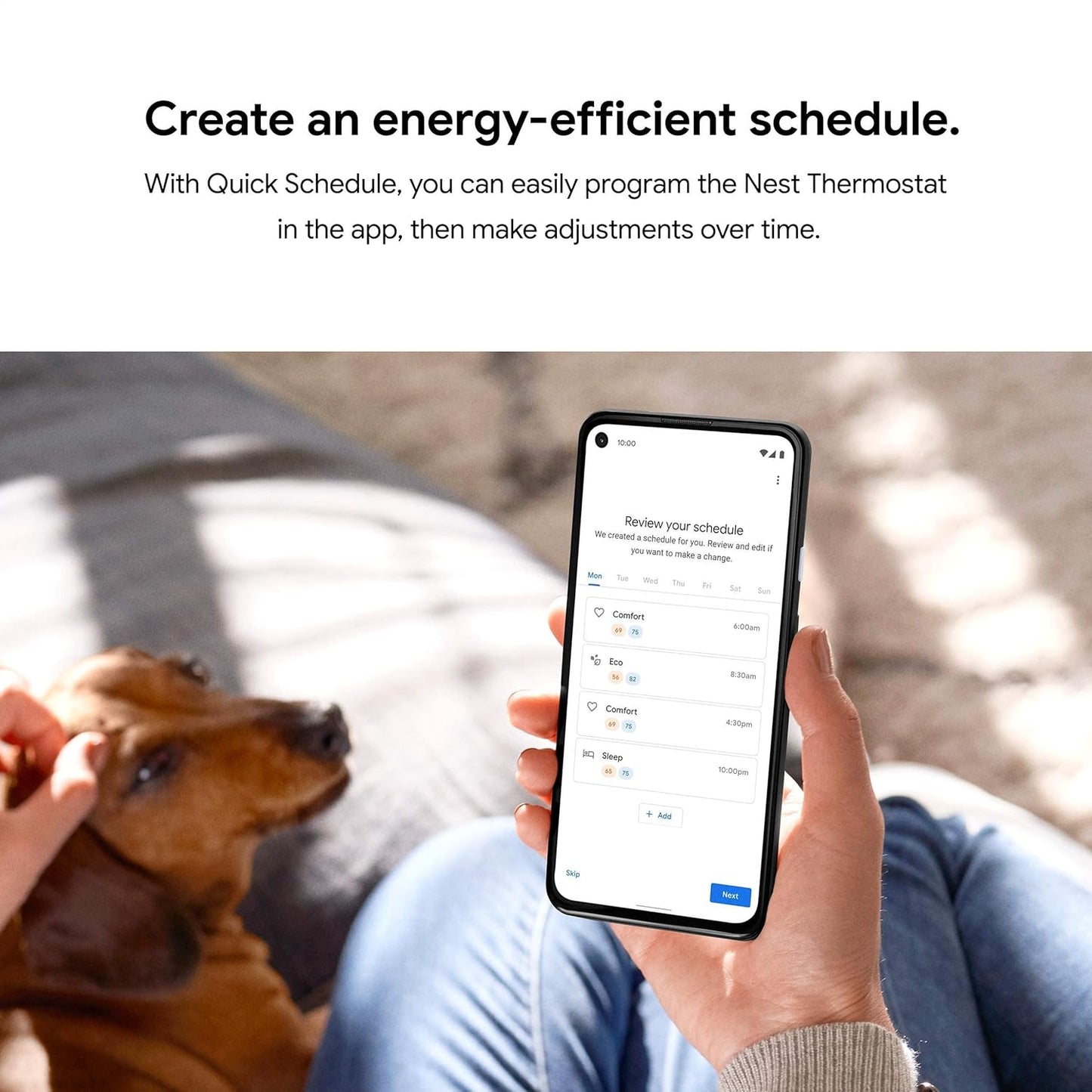 Google Nest Thermostat Trim Kit - Made for the Nest Thermostat - Programmable Wifi Thermostat Accessory - Snow