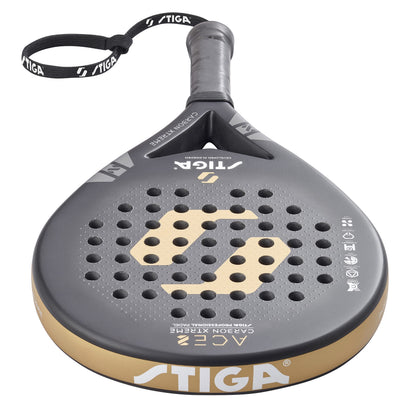 STIGA ACE 2 Padel Racket | Carbon Xtreme for Durability, Speed & Control - Paddle Ball Racquet for Maximum Performance - Competition Approved - Designed in Sweden