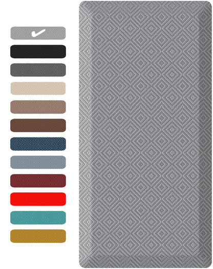 Ophanie Kitchen mats for Floor, Kitchen Rugs, 20x32 Anti Fatigue Standing Cushioned Mat, Waterproof, Comfort Ergonomic mat for Office, Home, Sink, 3/4 inch Thick Memory Foam Grey Non-Slip Bottom