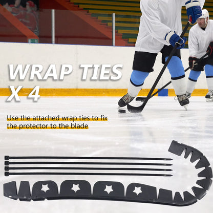 UPTTHOW 5Pack Ice Hockey Stick Protector Blade Wrap Guard Edge Cover for Off Ice Outdoor Hockey Training and Sport Practice Aid - Hockey Gifts, Accessories, Equipment, Great for Kids or Adults