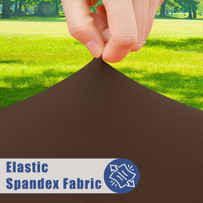 25"-30" Moosfor Round Spandex Tablecloth, Elastic Fitted Waterproof Tablecloths for Tables, Stretch Washable Picnic