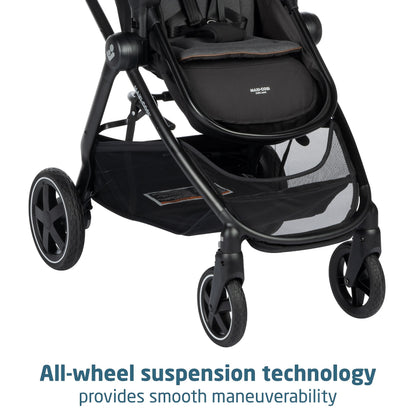 Maxi-Cosi Zelia™ Luxe 5-in-1 Modular Travel System in New Hope Black