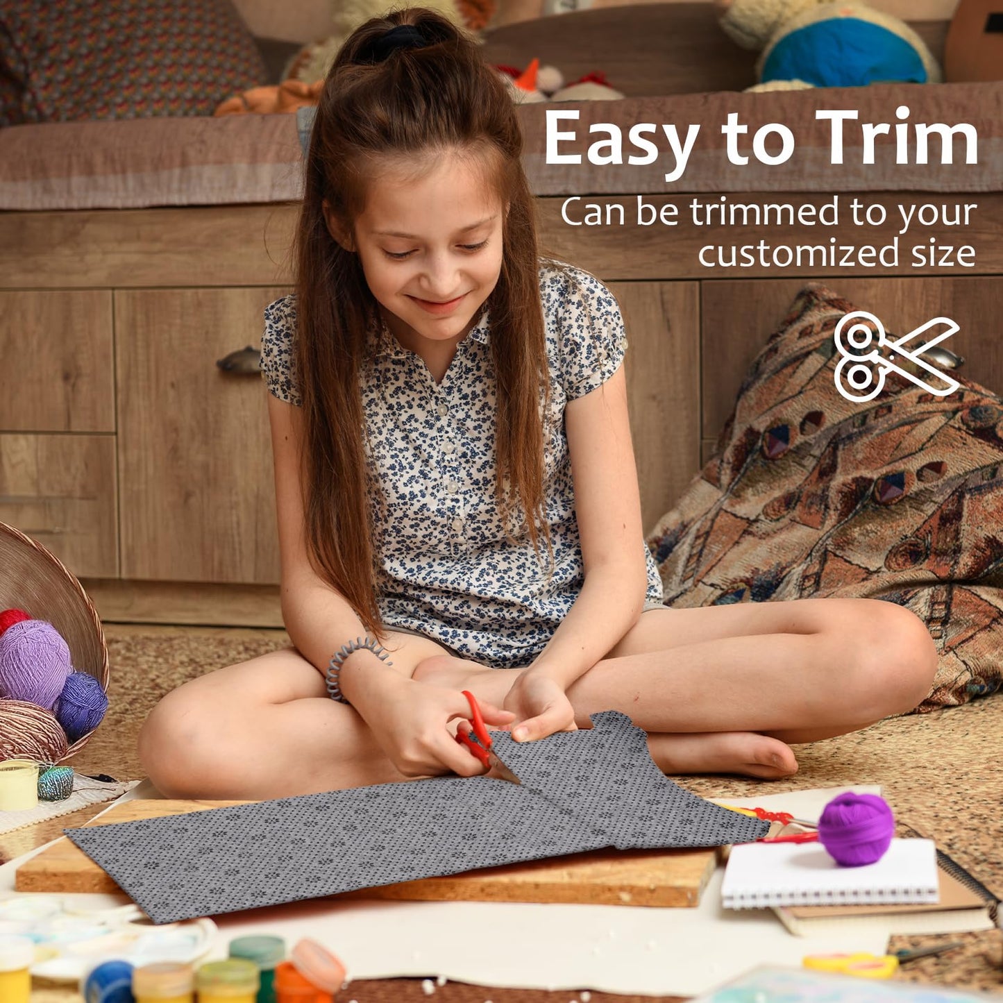 BESGEER 80" * 80" Rug-Backing-Antislip-Tufting-Cloth, 2mm Thick (More Wear-Resistant & Tear-Resistant & Durable), Perfect for Carpets Rug Tufting Gun Cushion Punch Needle Rug