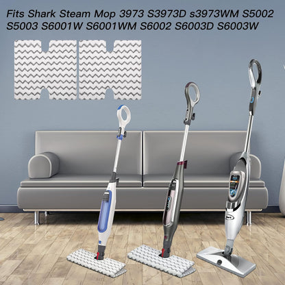S5003d, 8 Packs 3973 S3973D S5002 S5003 S6001 S6002 S6003 Parts:XTP184 P184WQ Hongfa Pocket Steam Mop Pads for Shark