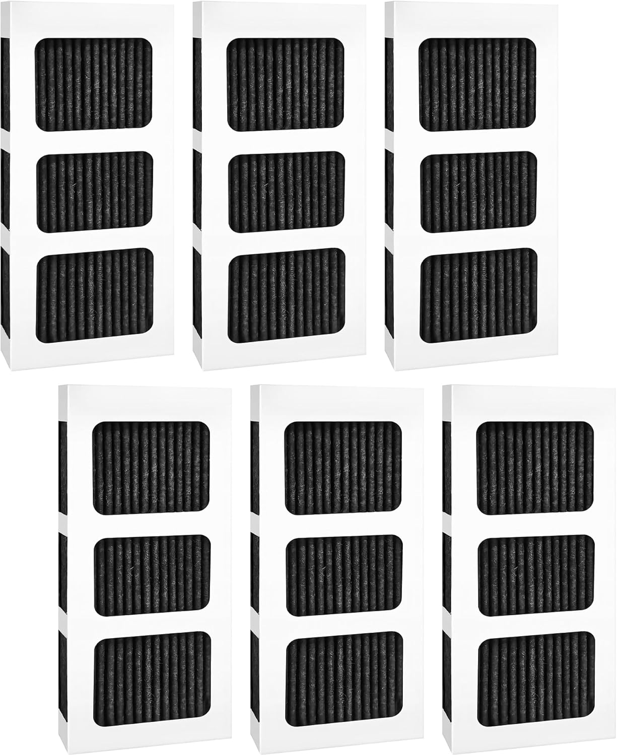 Paultra2 Refrigerator Air Filter Replacement, Compatible with Frigidaire Pureair Ultra 2, 6 Pack