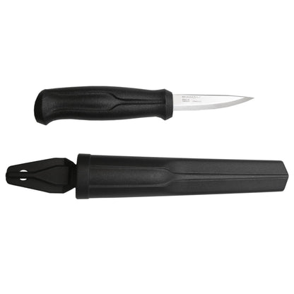 Morakniv Woodcarving Basic Sandvik Stainless Steel Wood Carving Knife With Sheath, 3 Inch