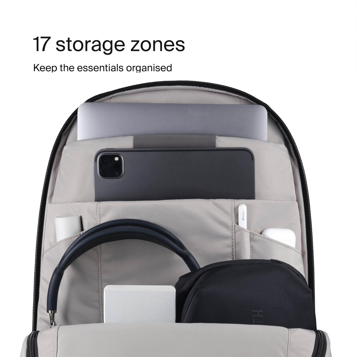 Urth Norite 24L Modular Camera Backpack – for DSLR, Lens, 15/16” Laptop, Weatherproof + Recycled (Black)