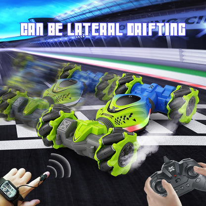 XUERENTECH Gesture RC Car for Boys Girls 6-12 Year 4WD Remote Control Car 360° Rotate Off-Road Drift Hand Controlled Twist Cars with Light Music for Kids Toy Birthday Xmas Gift