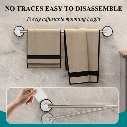 Towel Bar for Bathroom Wall,Adjustable 12~21 Inch Towel Racks for Bathroom Wall Mounted, Towel Holder for Glass Shower Door,Bathroom Accessories,Apparment Essentials,Home Decor-Silver