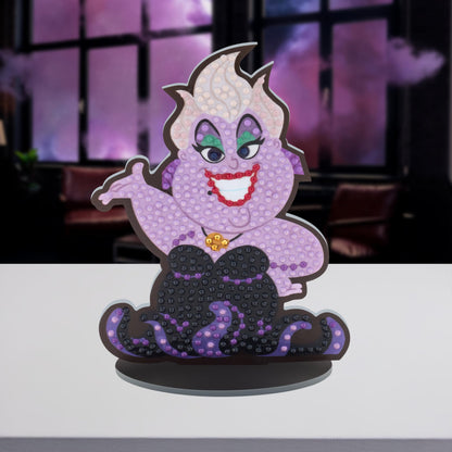 DIAMOND ART CLUB Sparkle Pals – Ursula's Wicked Waves, Diamond Painting Kit, Fun DIY Crafts for Adults, Diamond Art Craft for Beginners, 4.1" x 5.5"