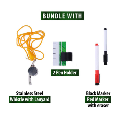 Baseball Clipboard for Coaches – Double Sided Baseball Lineup Board, Baseball Whiteboard Bundled with Whistle and Dry Erase Markers